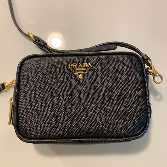 saffiano leather camera bag